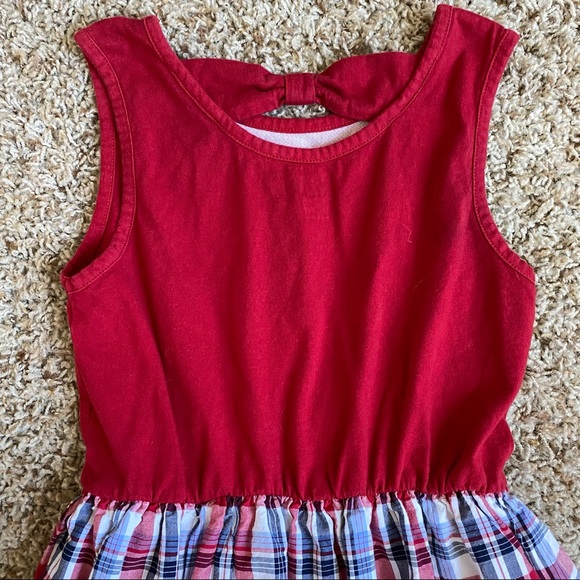 Childrens Place 4th of July Dress Red White Blue American USA Plaid Sequins - Picture 8 of 9